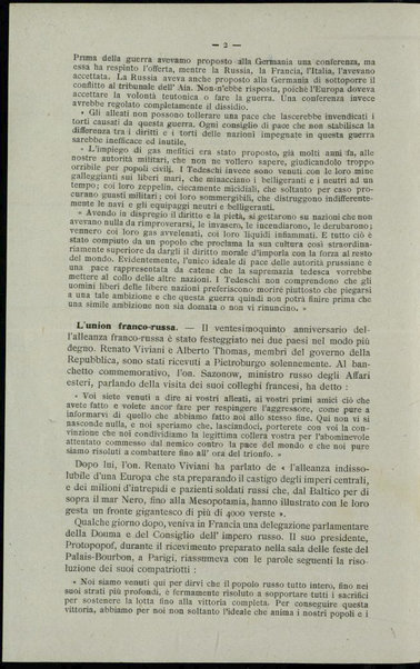 Documenti della guerra : bollettino d'informazioni pubblicato dalla Camera di commercio di Parigi